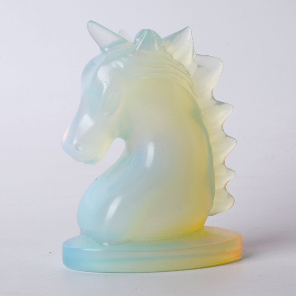 3.5" Opalite Unicorn Crystal Figurine for Healing Energy