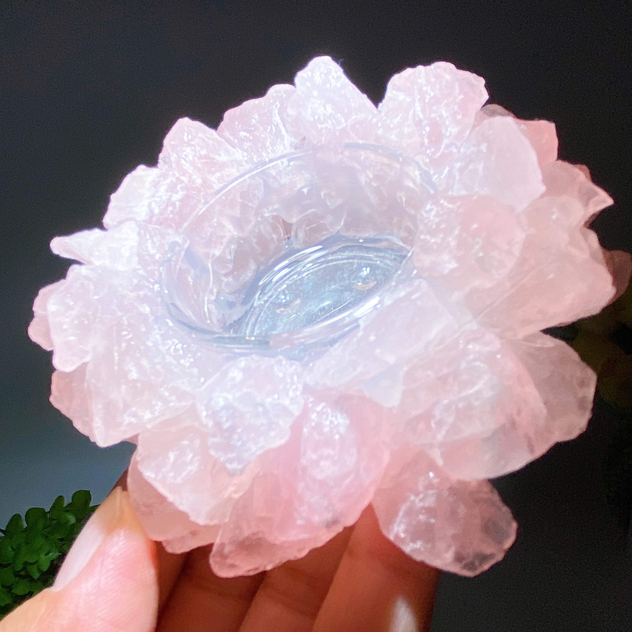 3.6 Inch Crystal Candle Holder for Healing Decor