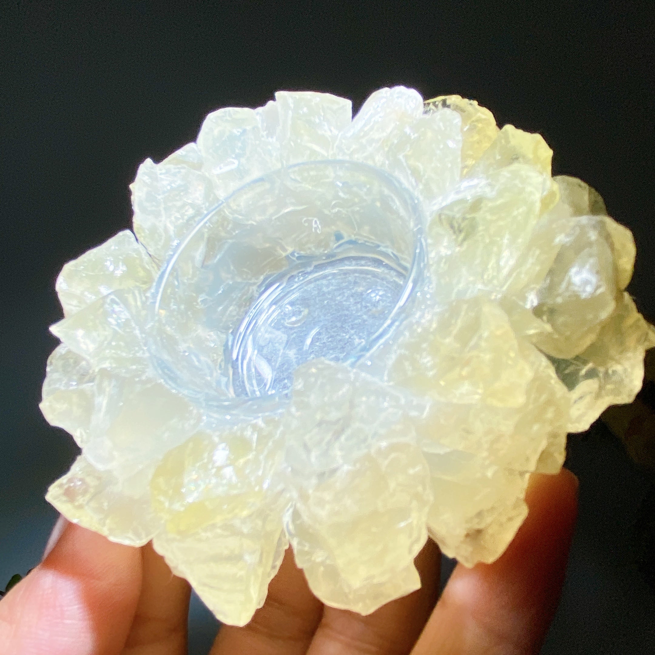 3.6 Inch Crystal Candle Holder for Healing Decor