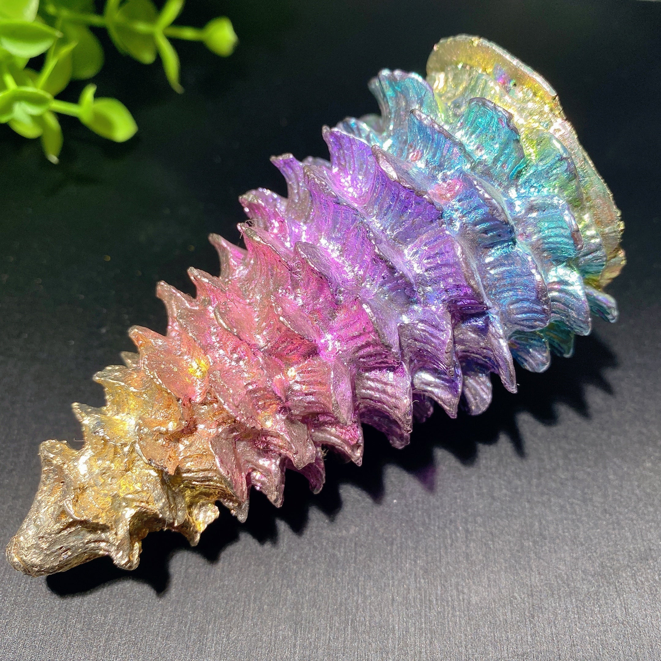 3.8 inch Bismuth Crystal Tree Carving for Healing