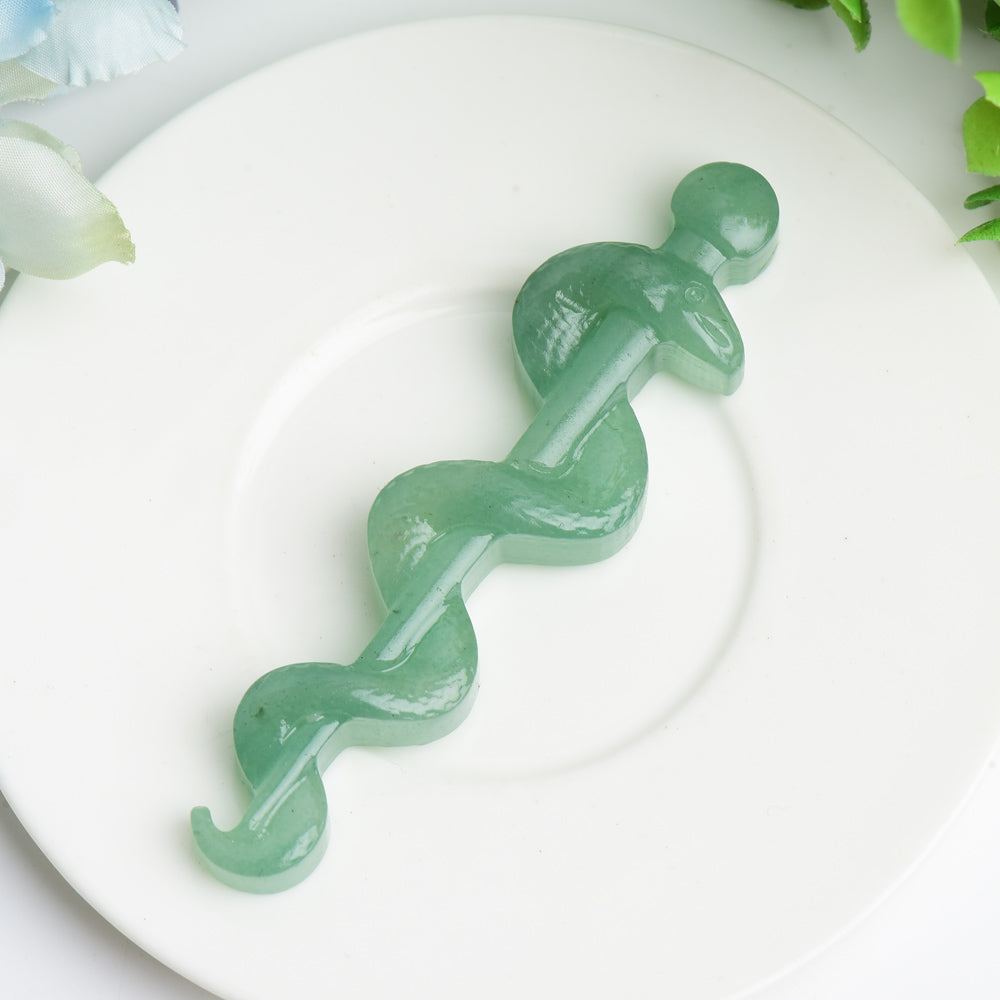 3.8 inch Mixed Crystal Snake Carving for Healing and Energy