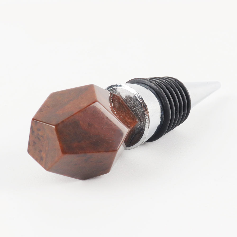 3.8 inch Rose Quartz Crystal Champagne Bottle Stopper for Wedding Decor