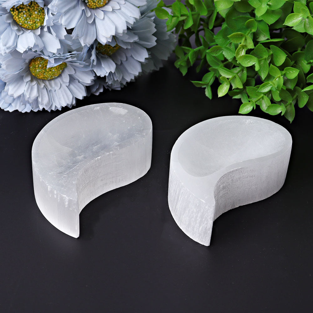 3.9 inch Selenite Bowl for Crystal Home Decor & Energy Cleansing