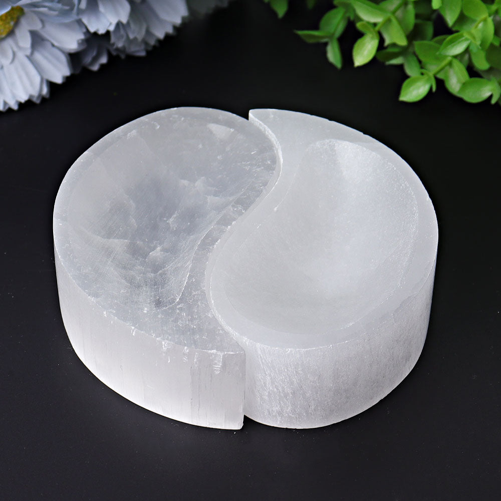 3.9 inch Selenite Bowl for Crystal Home Decor & Energy Cleansing