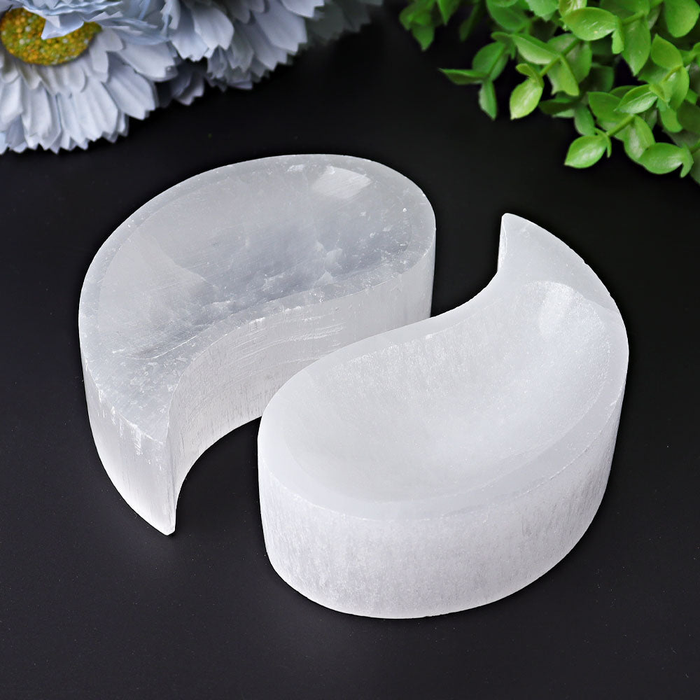 3.9 inch Selenite Bowl for Crystal Home Decor & Energy Cleansing