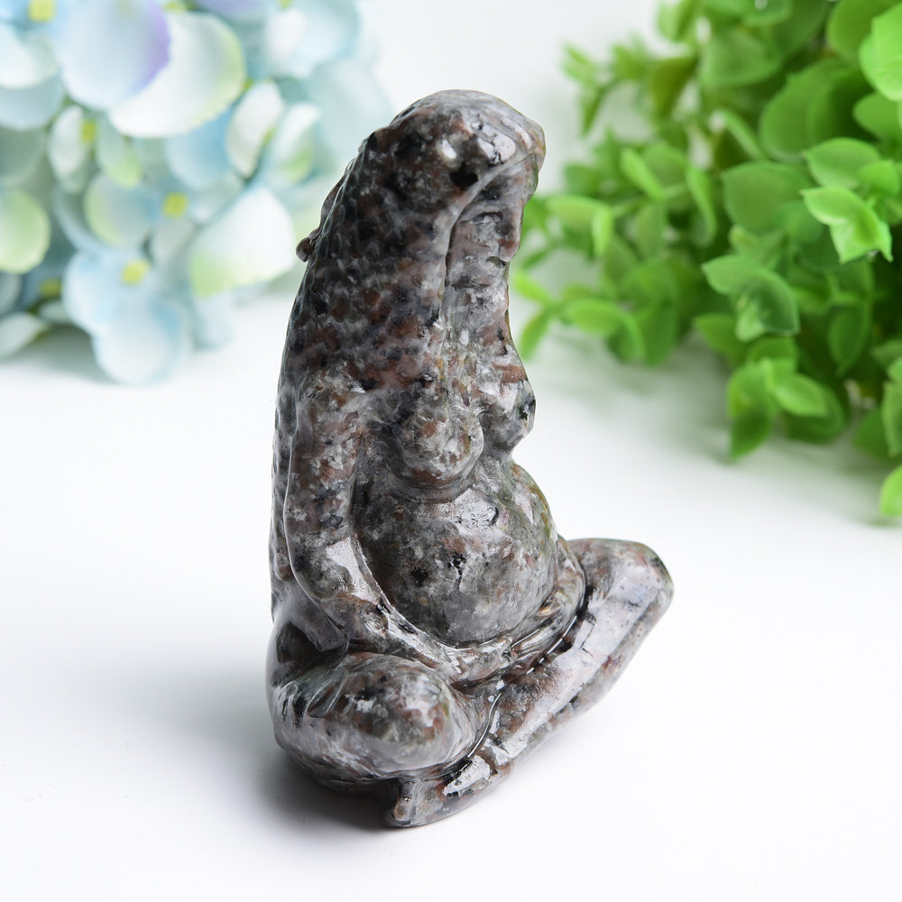 3.9" Yooperlite Crystal Figurine Mother of The Earth Carving
