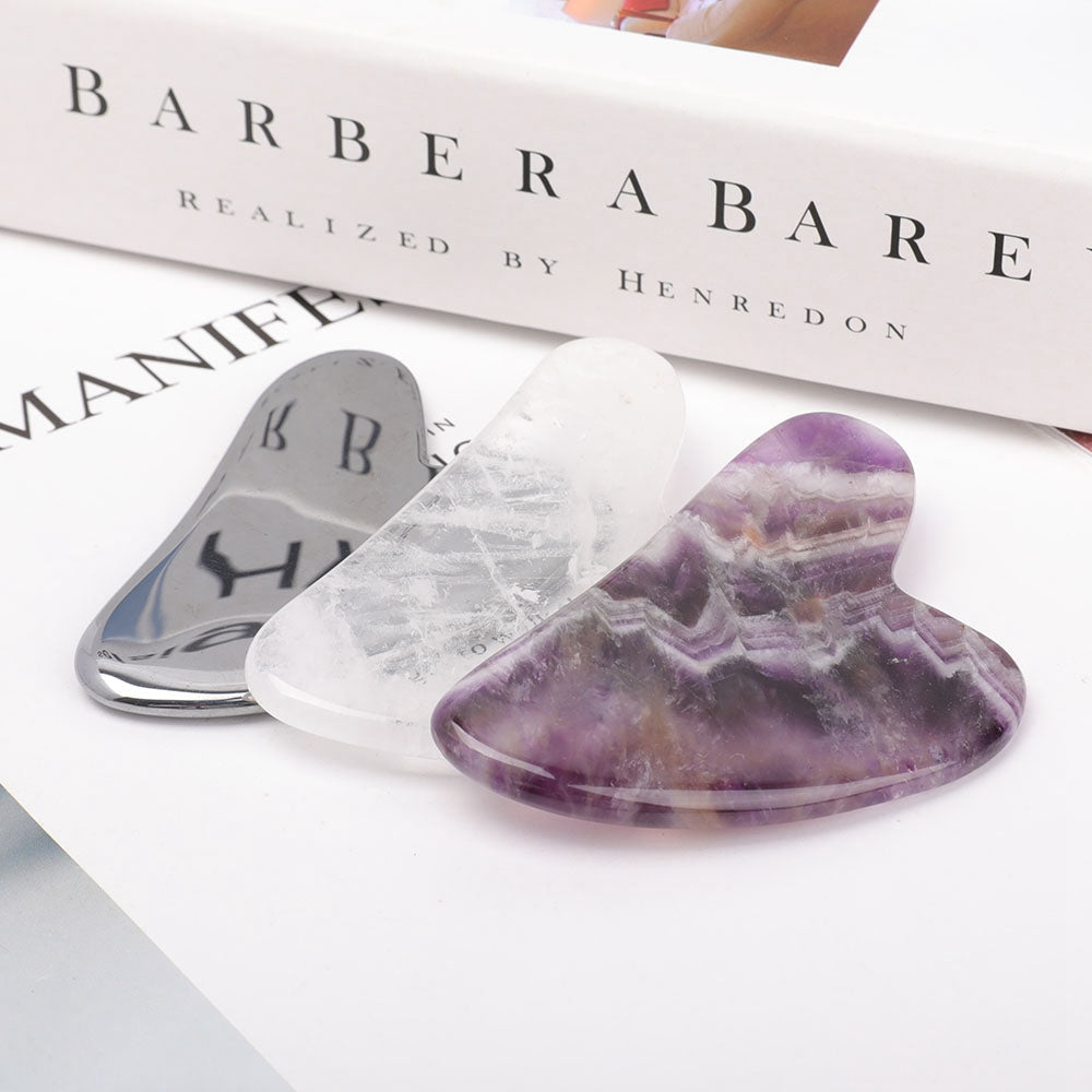 3" Crystal Guasha Board for Face Healing & Wellness