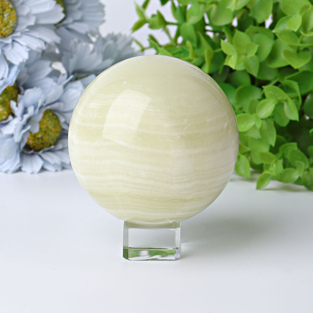 3-Inch Afghan Jade Crystal Sphere for Energy Balance
