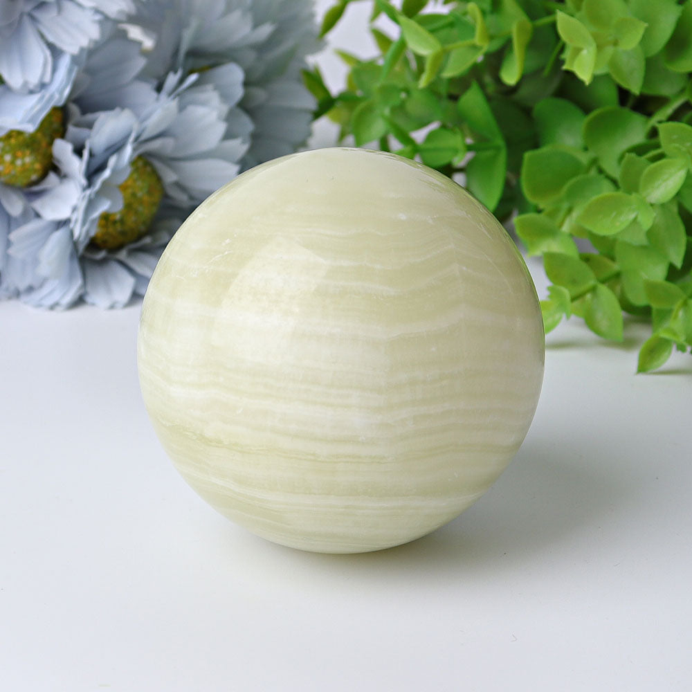 3-Inch Afghan Jade Crystal Sphere for Energy Balance