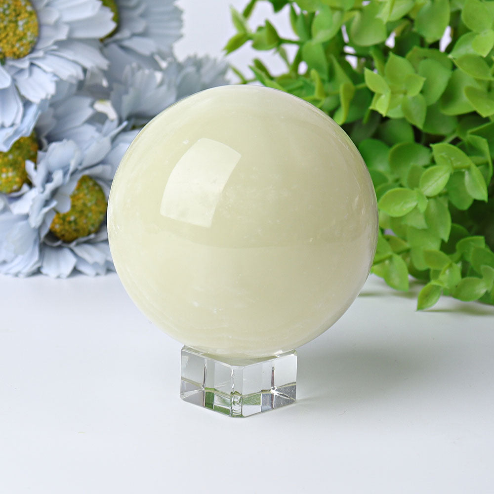 3-Inch Afghan Jade Crystal Sphere for Energy Balance