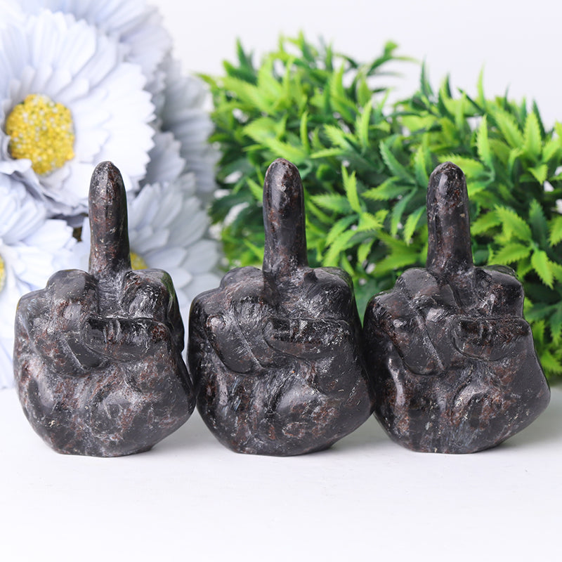 3-Inch Astrophlite Hand Crystal Figurine Carving