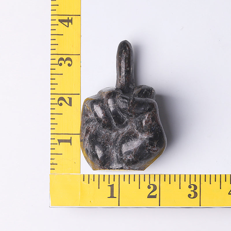 3-Inch Astrophlite Hand Crystal Figurine Carving