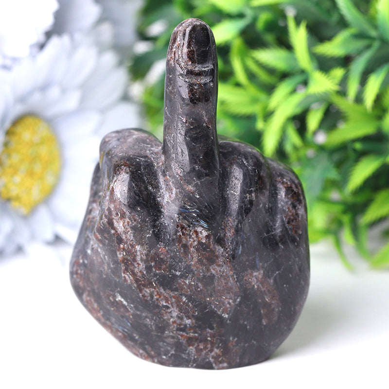 3-Inch Astrophlite Hand Crystal Figurine Carving