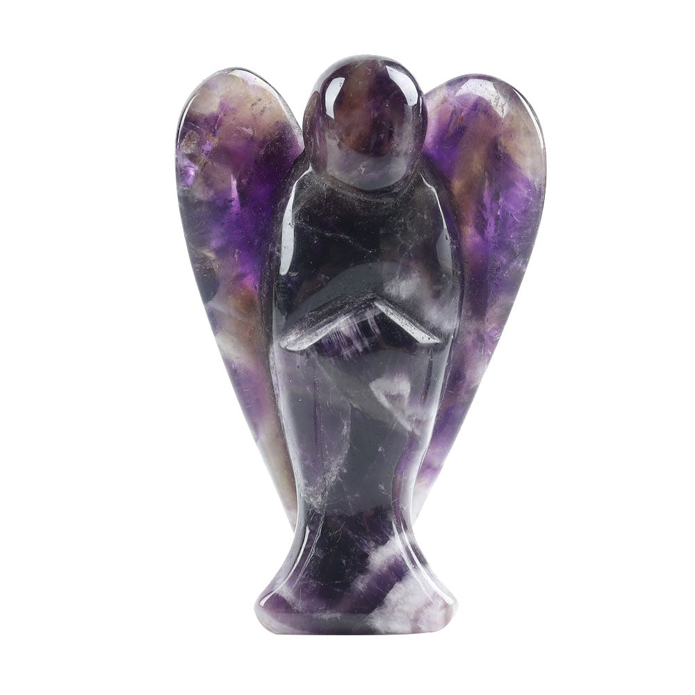 3-Inch Crystal Angel Carving Figurine for Healing