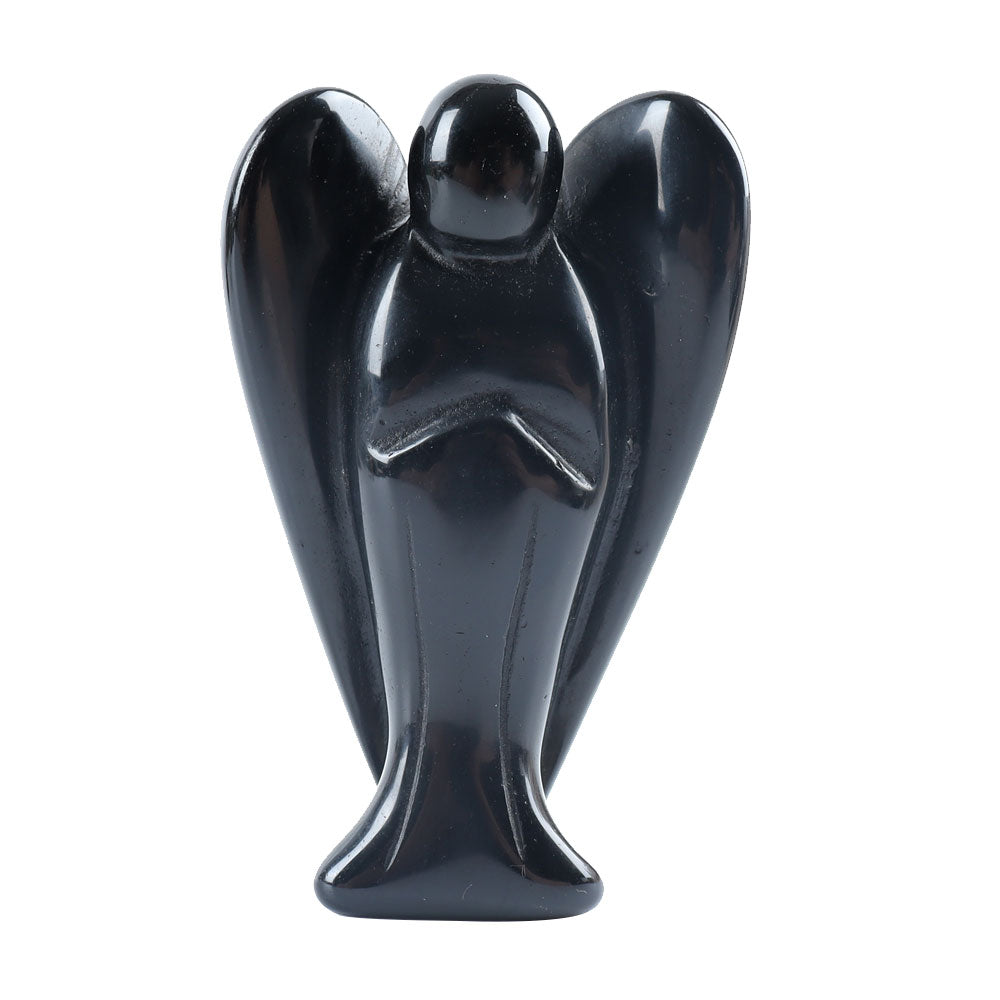 3-Inch Crystal Angel Carving Figurine for Healing