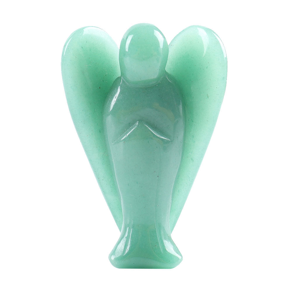 3-Inch Crystal Angel Carving Figurine for Healing