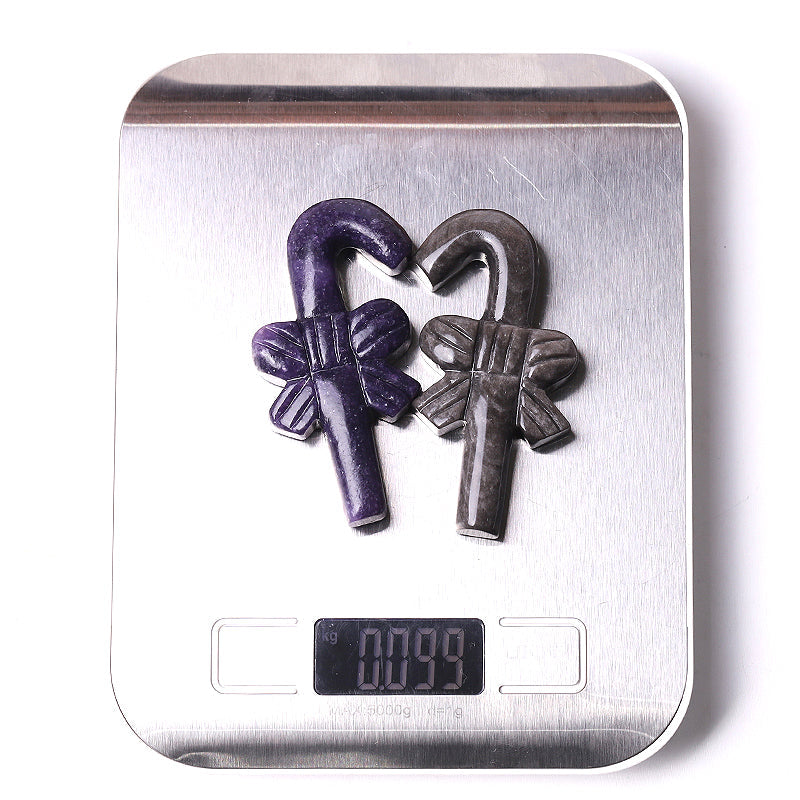 3-Inch Crystal Candy Figurines for Christmas