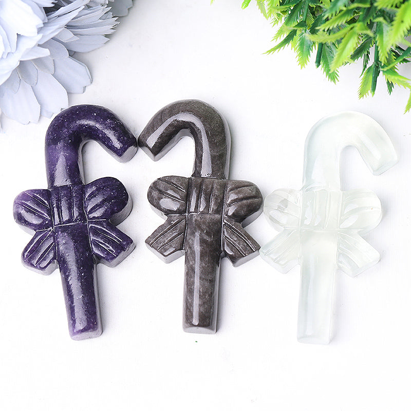 3-Inch Crystal Candy Figurines for Christmas