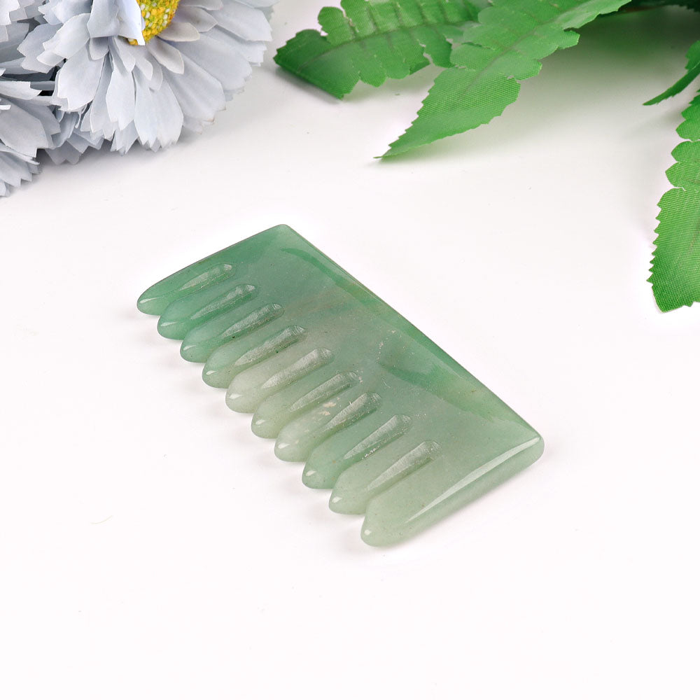 3 Inch Crystal Carving Comb | Polished Quartz Shapes