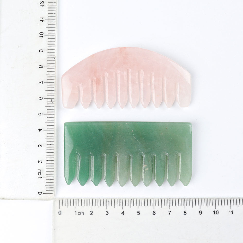3 Inch Crystal Carving Comb | Polished Quartz Shapes