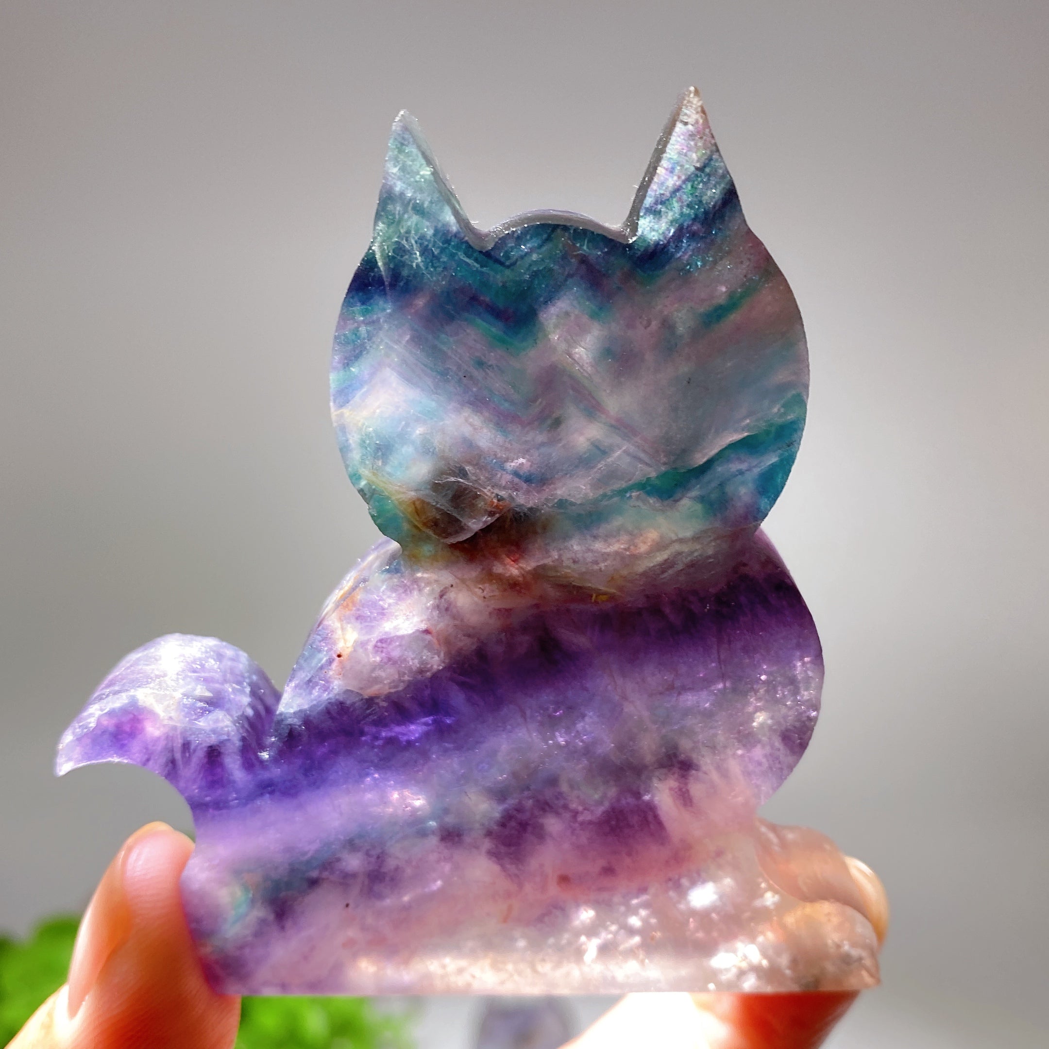 3-inch Crystal Cat Figurine for Healing and Energy