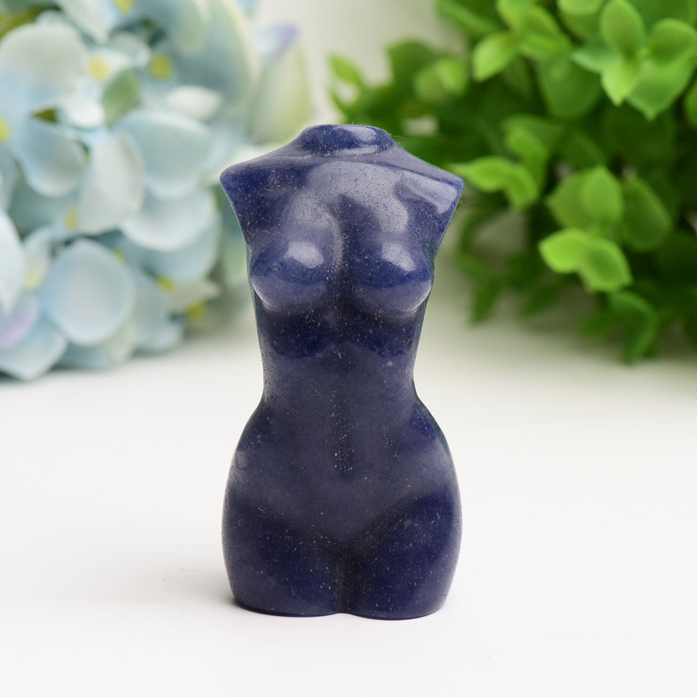 3-Inch Crystal Torso Figurine Carving | Healing Sounds