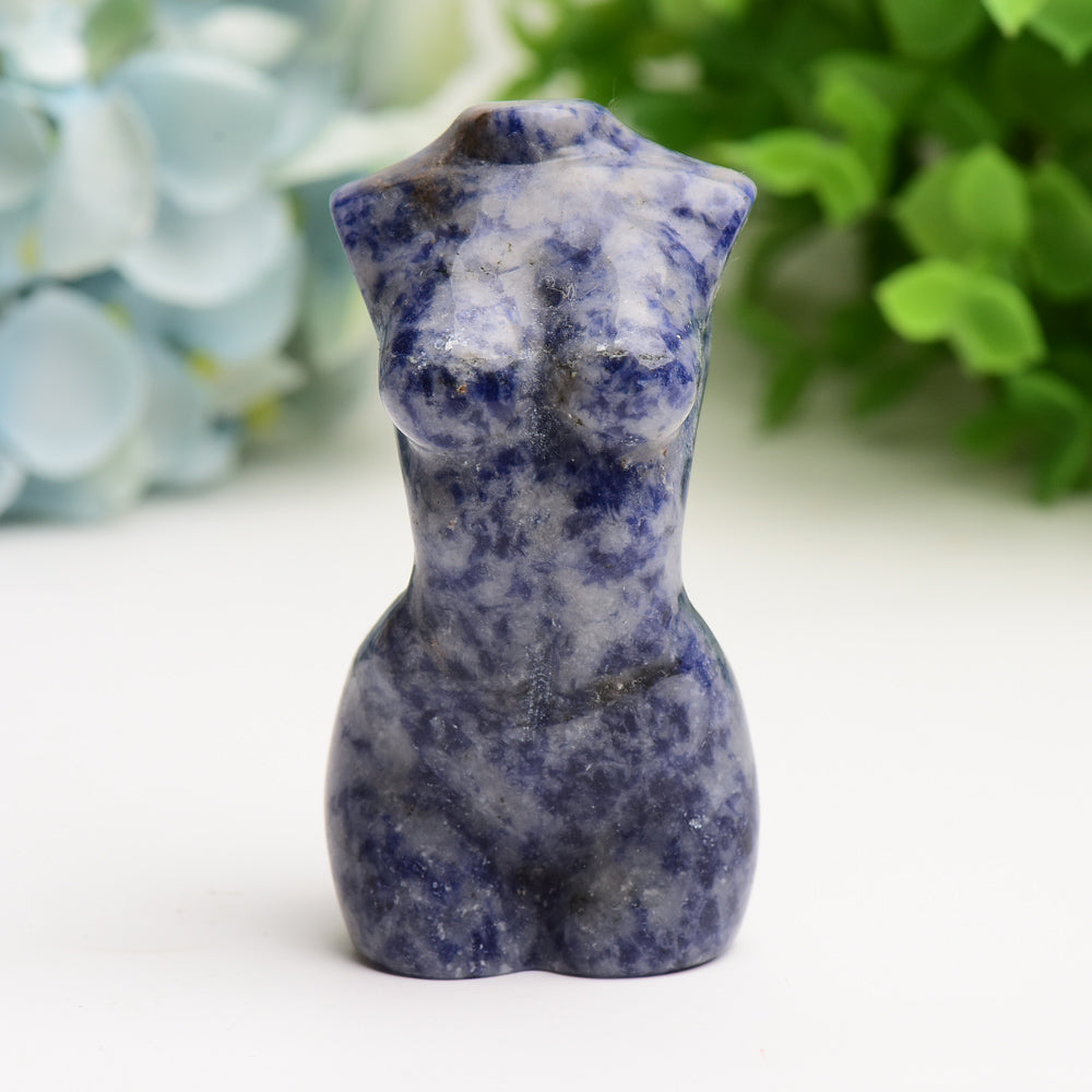 3-Inch Crystal Torso Figurine Carving | Healing Sounds