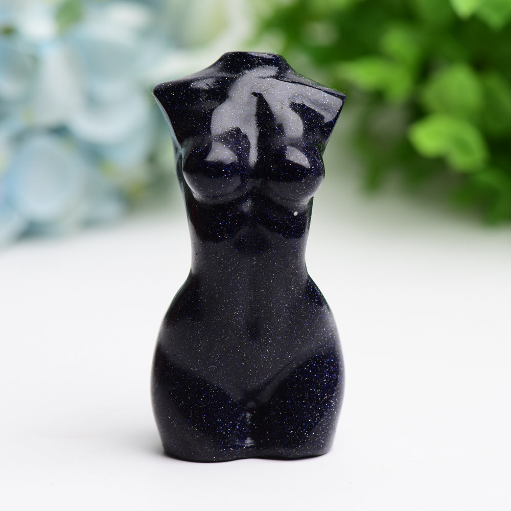 3-Inch Crystal Torso Figurine Carving | Healing Sounds