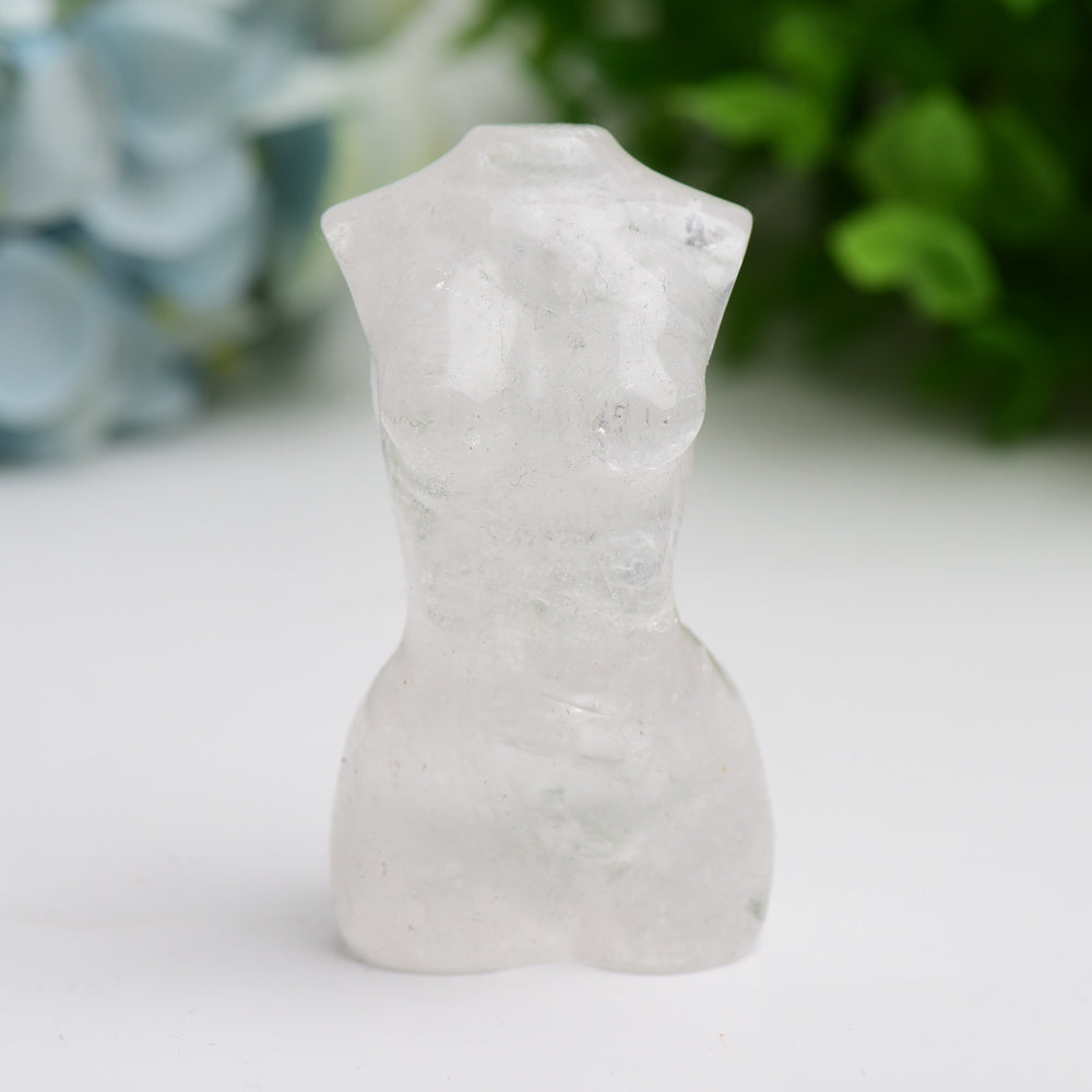 3-Inch Crystal Torso Figurine Carving | Healing Sounds