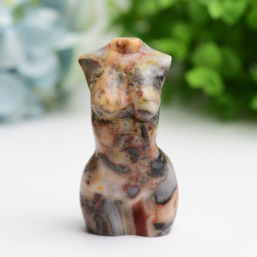 3-Inch Crystal Torso Figurine Carving | Healing Sounds
