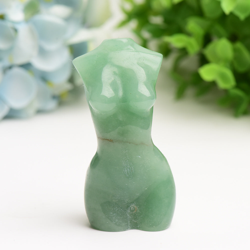 3-Inch Crystal Torso Figurine Carving | Healing Sounds
