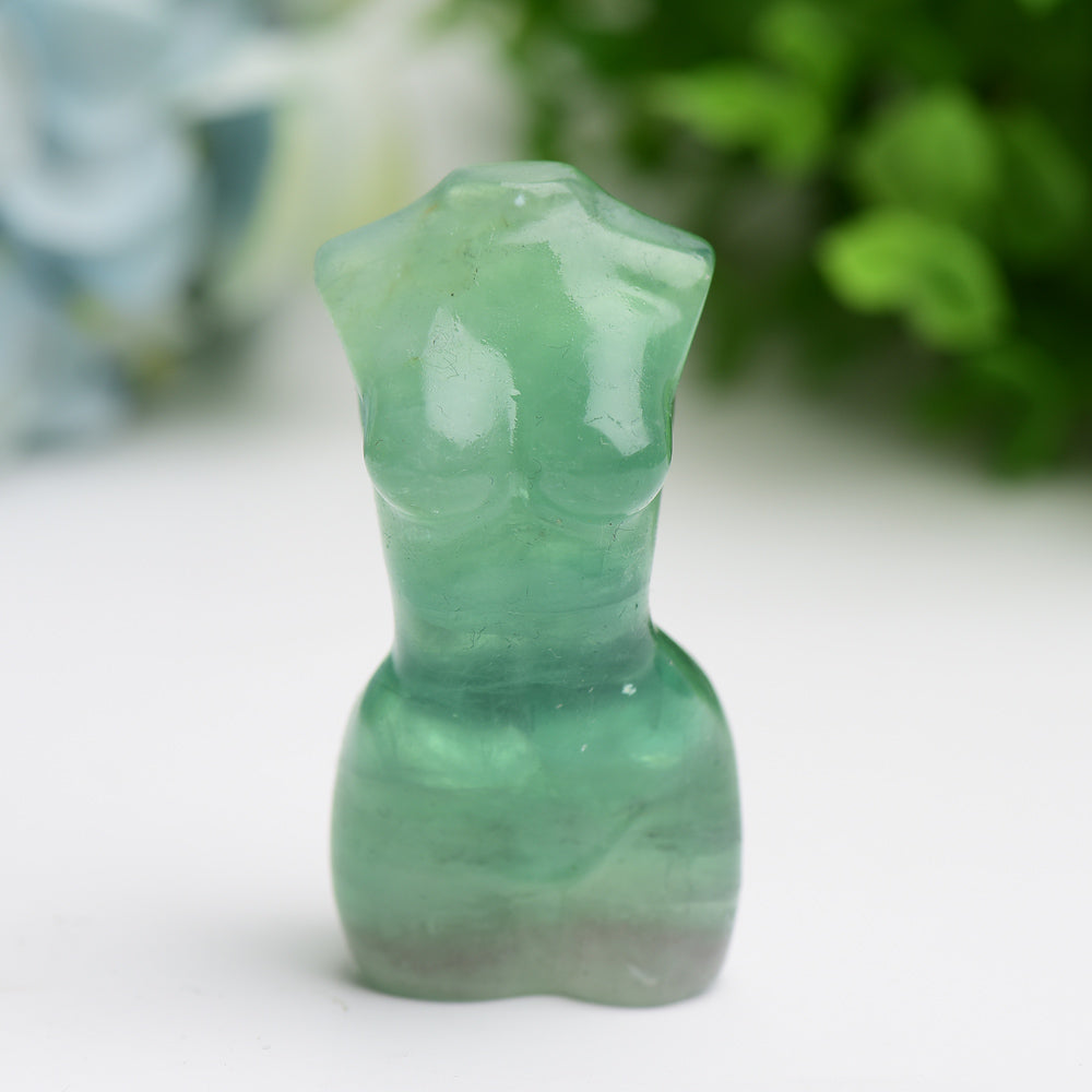 3-Inch Crystal Torso Figurine Carving | Healing Sounds