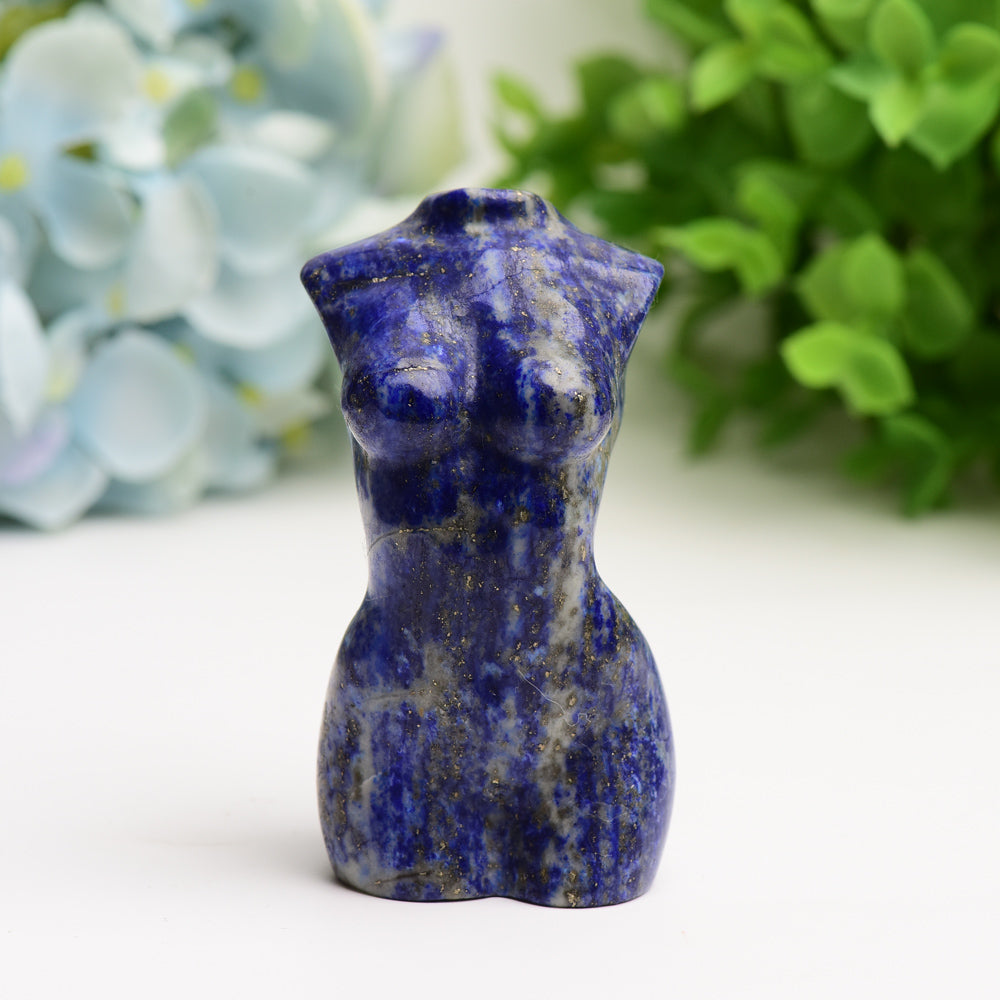 3-Inch Crystal Torso Figurine Carving | Healing Sounds