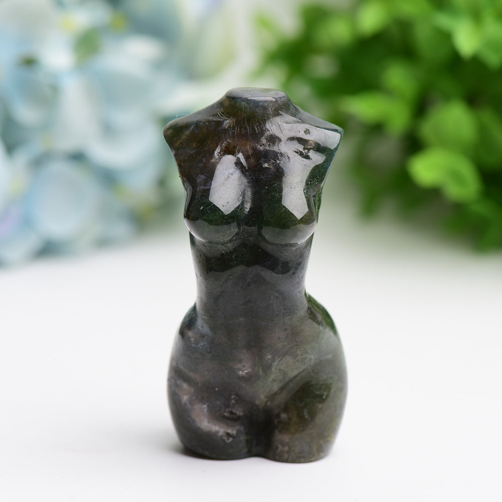 3-Inch Crystal Torso Figurine Carving | Healing Sounds