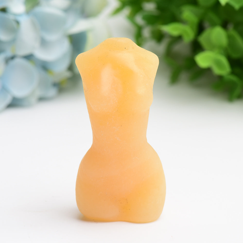 3-Inch Crystal Torso Figurine Carving | Healing Sounds