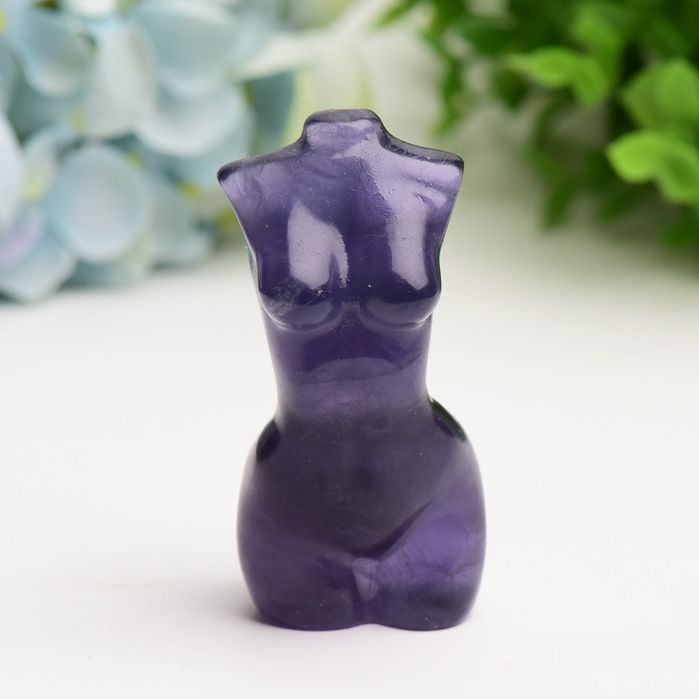 3-Inch Crystal Torso Figurine Carving | Healing Sounds
