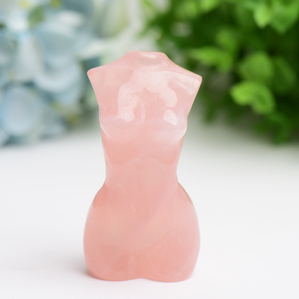 3-Inch Crystal Torso Figurine Carving | Healing Sounds