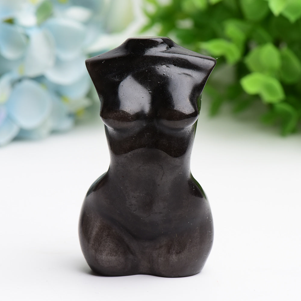 3-Inch Crystal Torso Figurine Carving | Healing Sounds