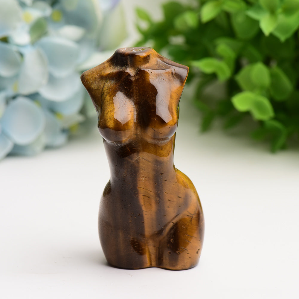 3-Inch Crystal Torso Figurine Carving | Healing Sounds