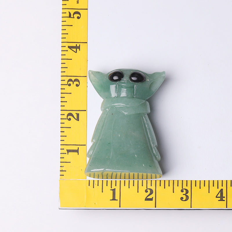 3 Inch Green Aventurine Crystal Figurine Carving