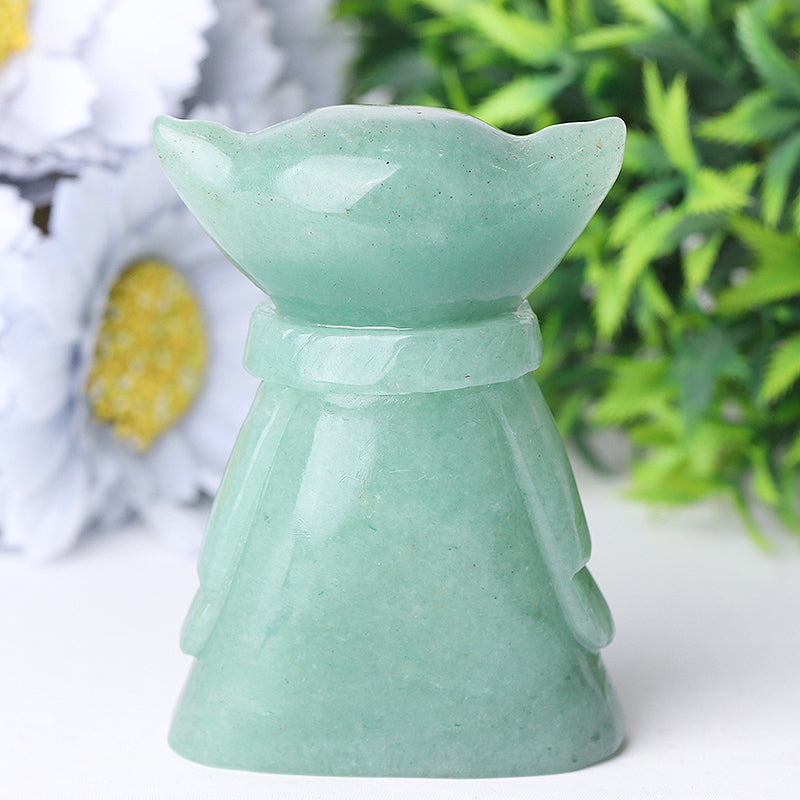 3 Inch Green Aventurine Crystal Figurine Carving