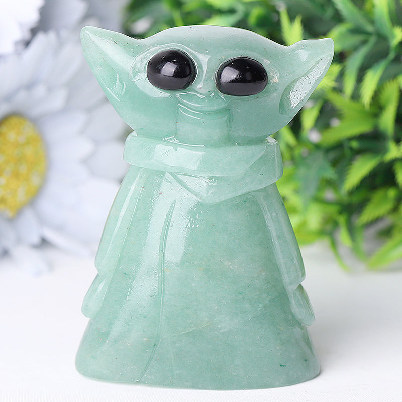 3 Inch Green Aventurine Crystal Figurine Carving