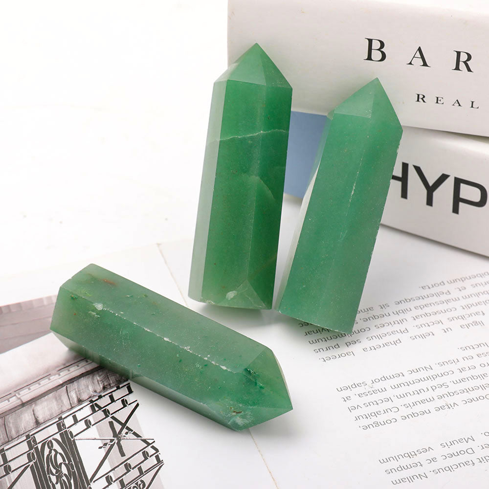 3-Inch Green Aventurine Crystal Points for Healing & Energy