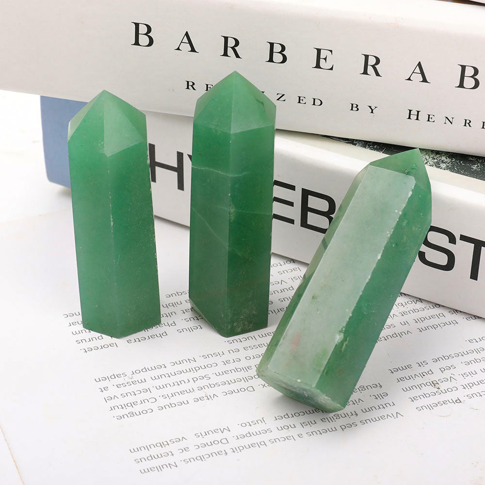3-Inch Green Aventurine Crystal Points for Healing & Energy