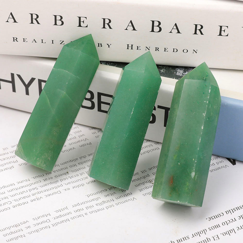 3-Inch Green Aventurine Crystal Points for Healing & Energy