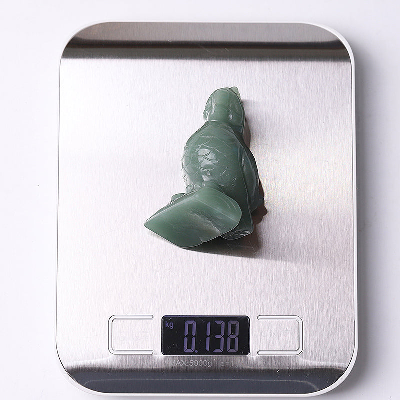 3 Inch Green Aventurine Parrot Crystal Animal Carving