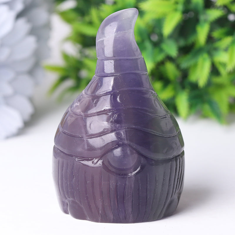 3-Inch Hand-Carved Crystal Figurines Set with Seven Dwarfs