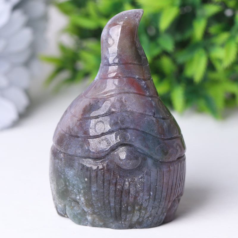 3-Inch Hand-Carved Crystal Figurines Set with Seven Dwarfs