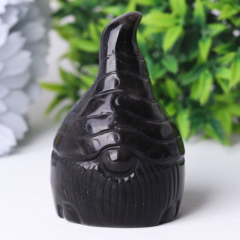 3-Inch Hand-Carved Crystal Figurines Set with Seven Dwarfs