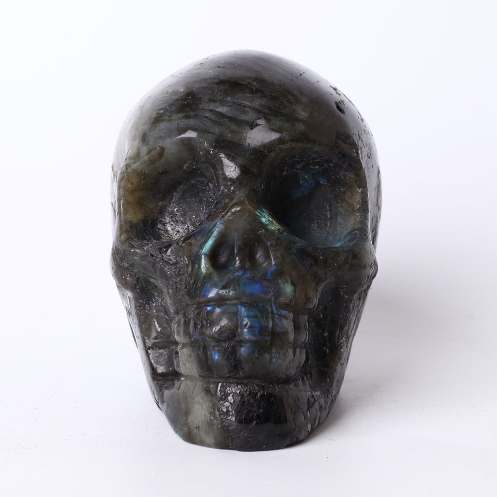 3 Inch Labradorite Crystal Skull Carving for Meditation